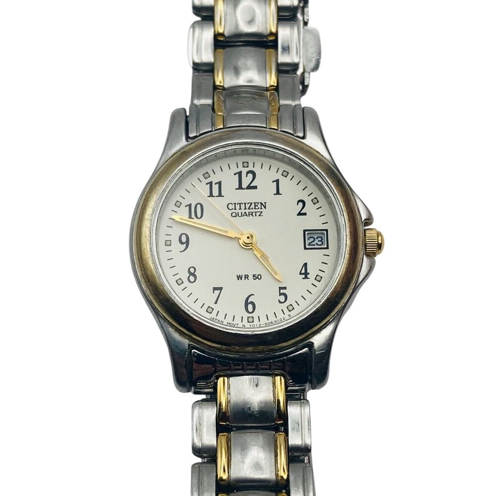 Citizen Quartz Women's Dress Watch 25mm - New Battery - Date WR 50m Wrist 5.5"